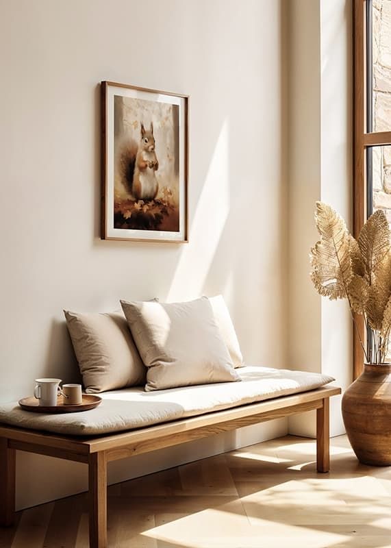 Póster Squirrel Watercolor crossfade