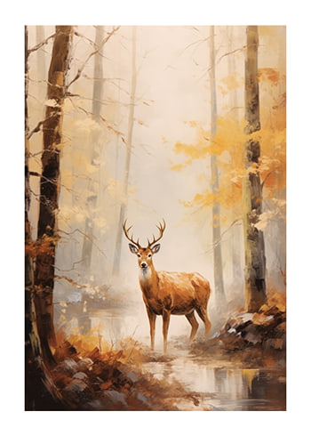Affiche Deer In Autumn