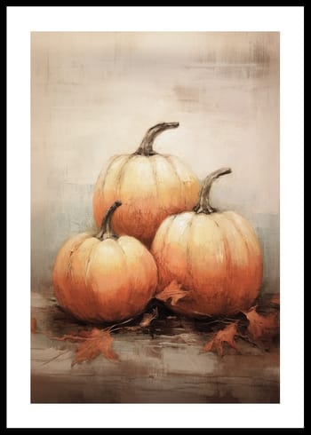 Poster Autumn Pumpkins No2