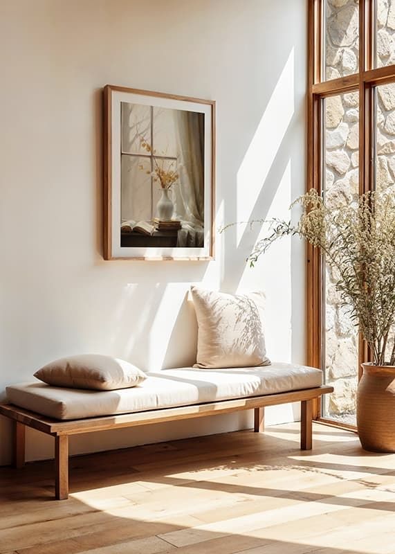 Póster Vase And Flowers In A Window crossfade