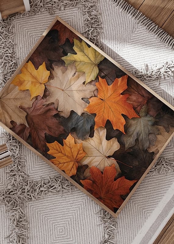 Affiche Multicolored Autumn Leaves crossfade