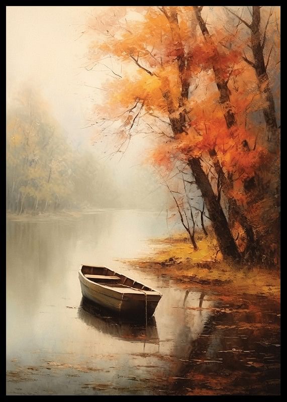 Rowing Boat In Autumn-12