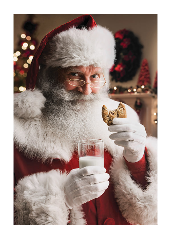 Plakāts Santa Cookie And Milk