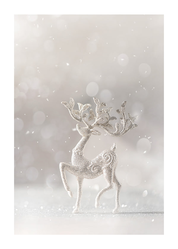 Plakāts Winter Deer Decoration