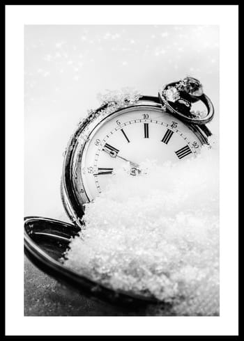 Poster Clock In Snow