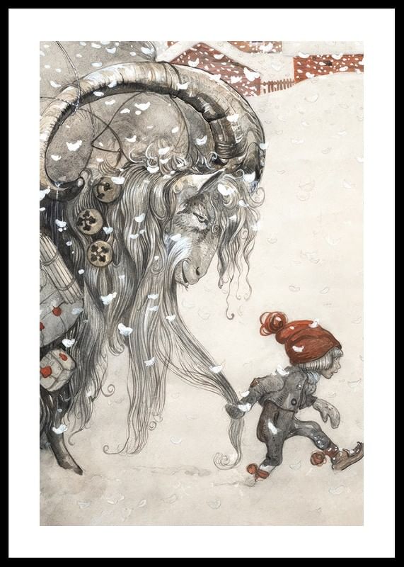 Poster Julbocken By John Bauer
