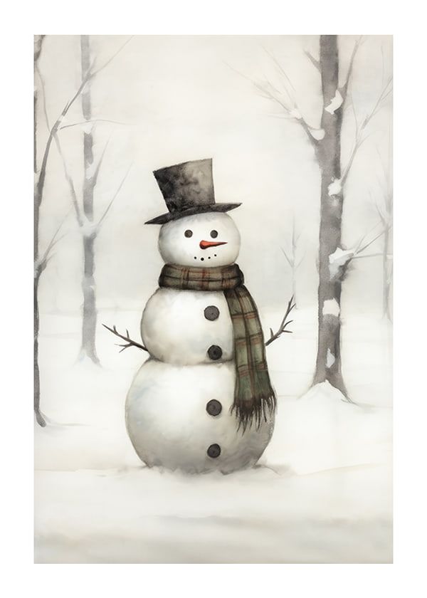 Plakāts Winter Snowman