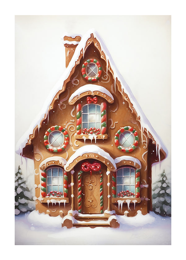 Plakāts Gingerbread Candy House