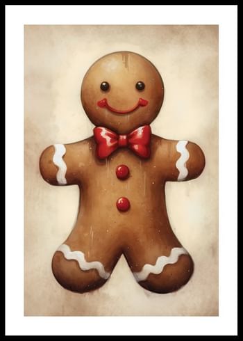 Poster Happy Gingerbread Man