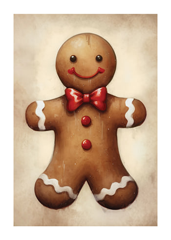 Poster Happy Gingerbread Man