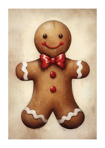 Affiche Happy Gingerbread Man