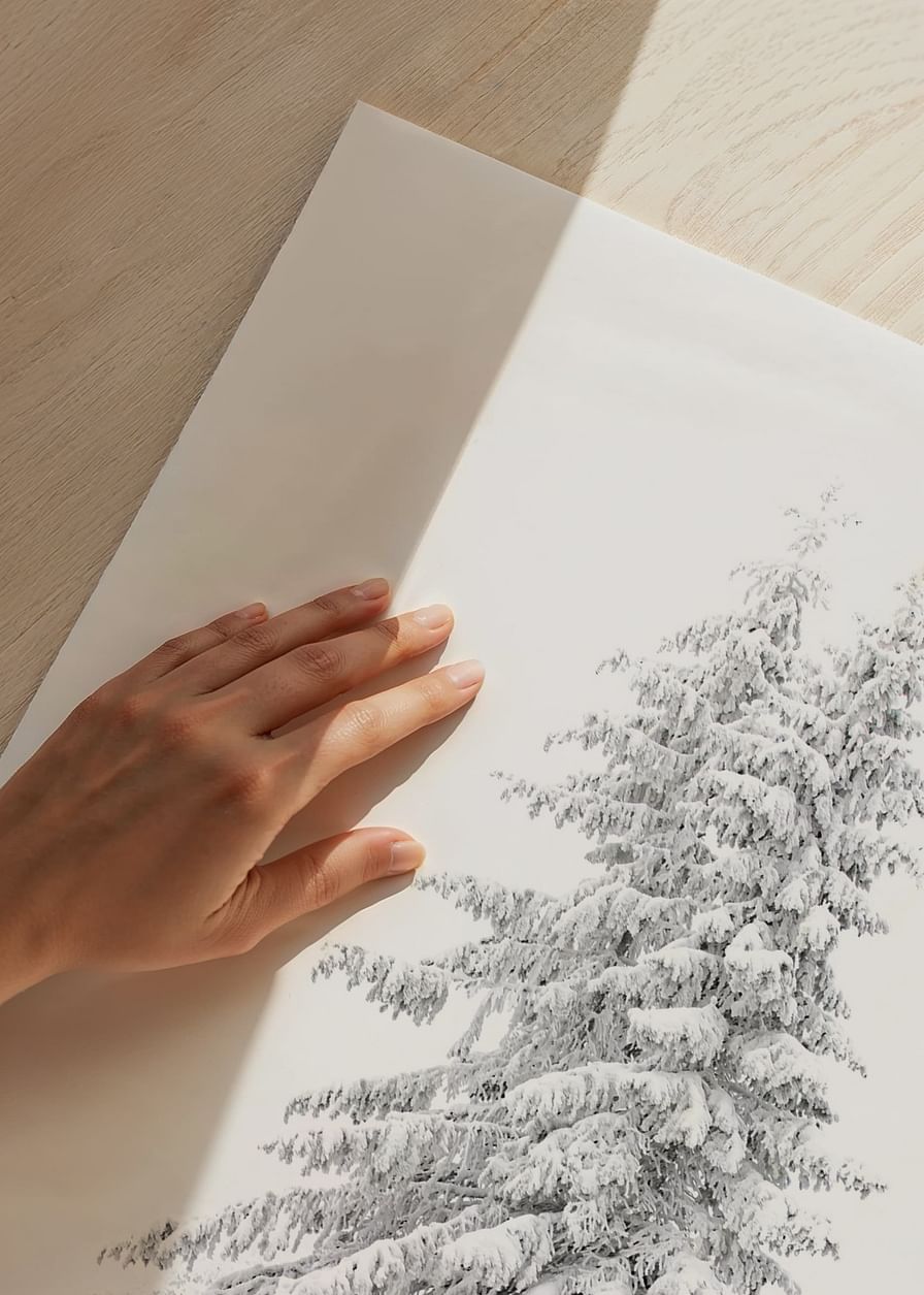 Snow Covered Pine Trees-12