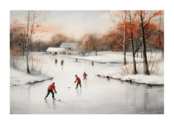 Plakat Ice Skates In Winter
