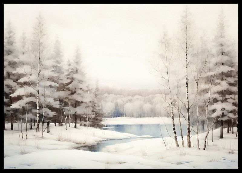 Winter Frozen Lake-12