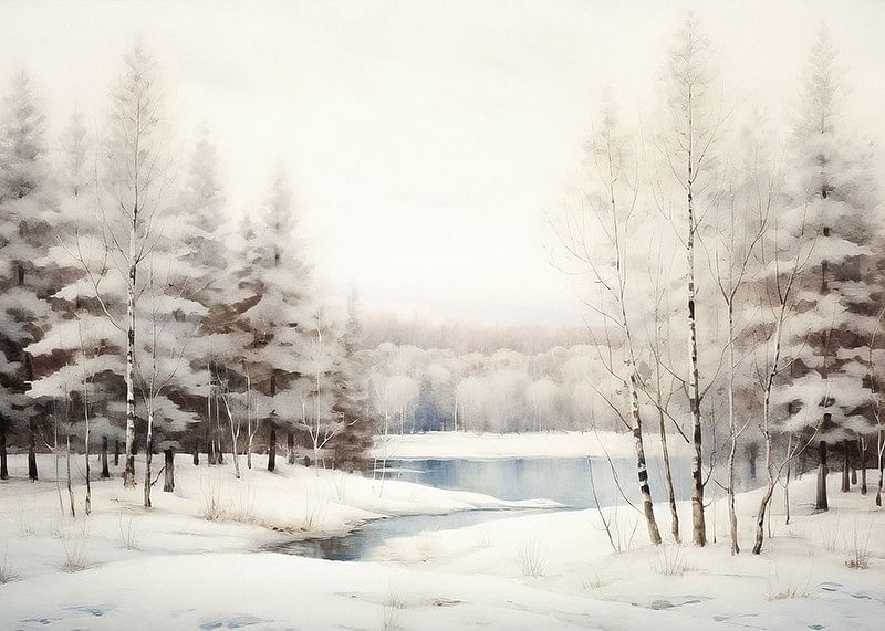 Winter Frozen Lake-12