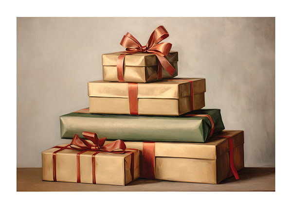 Plakāts Pile Of Christmas Gifts No1