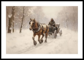 Poster Horse And Sleigh