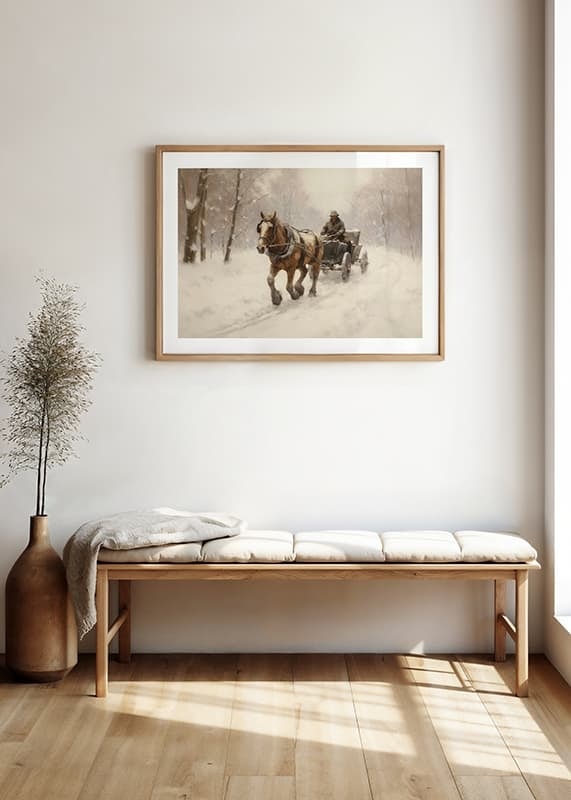 Plakāts Horse And Sleigh crossfade