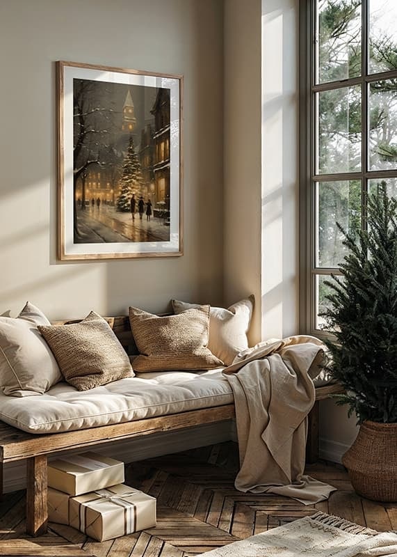 Poster Christmas Town By Night crossfade