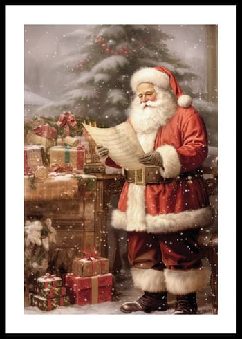 Poster Santa Claus Wishlist