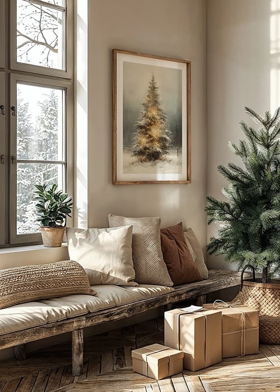 Juliste Winter Tree With Lights crossfade