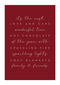 Quotes about winter and Christmas on burgundy background in light text-1