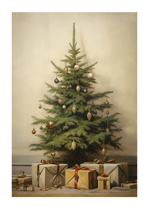 Plakāts Christmas Tree And Gifts