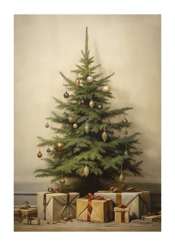 Poster Christmas Tree And Gifts
