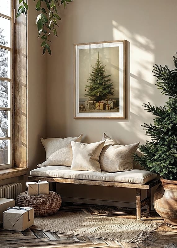 Plakāts Christmas Tree And Gifts crossfade