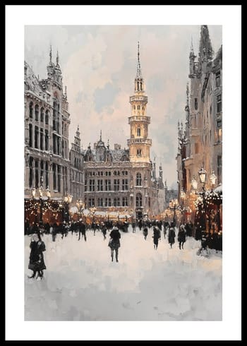 Poster Winter In Old Town