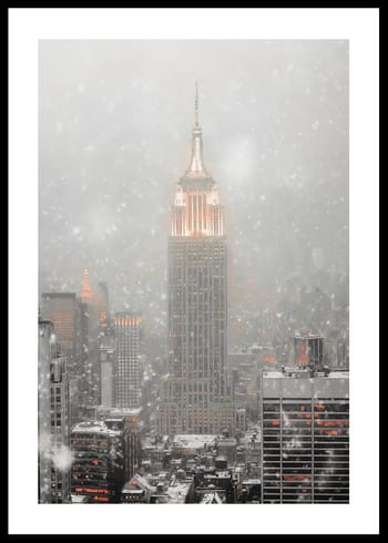 Poster Empire State In Winters Glow