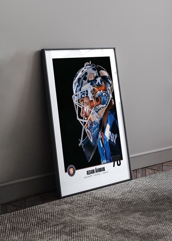 Poster Adam Åhman #70 Växjö Lakers 2023/2024 crossfade