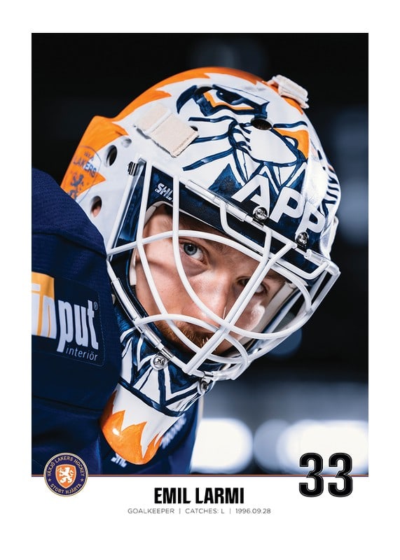 Poster Emil Larmi #33 Växjö Lakers 2023/2024