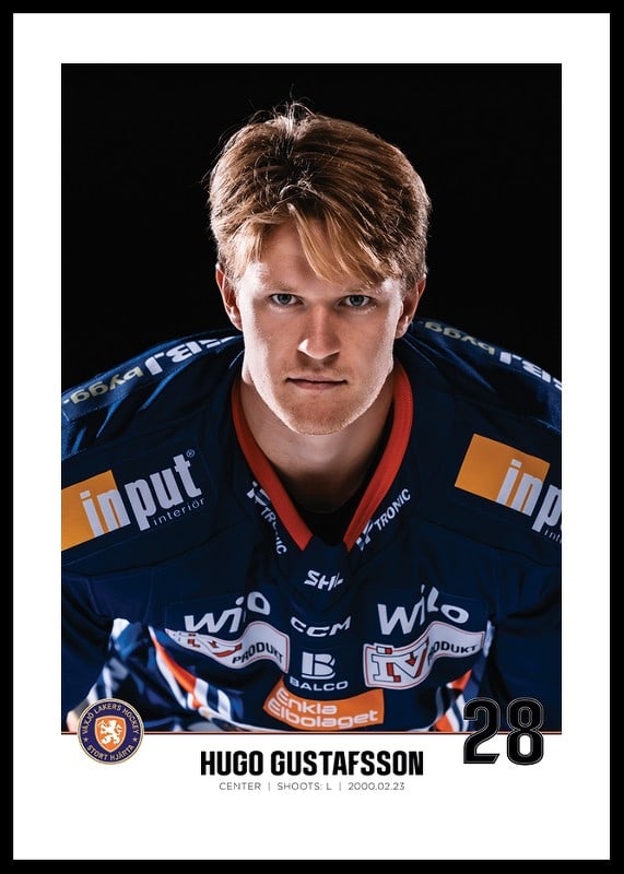 Hugo Gustafsson #28 Växjö Lakers 2023/2024-12