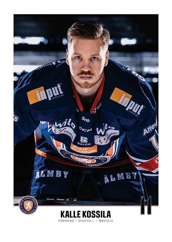 Poster Kalle Kossila #11 Växjö Lakers 2023/2024