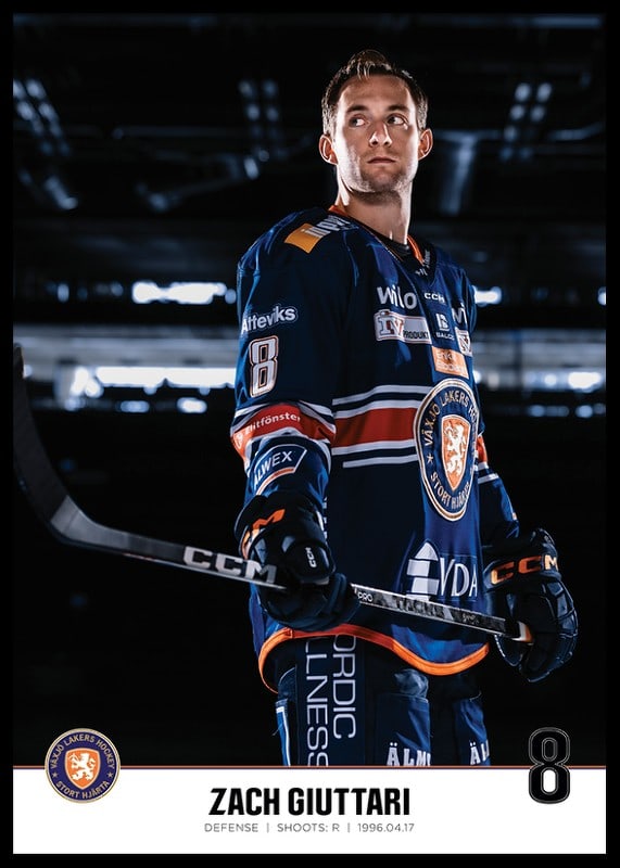 Zach Giuttari #8 Växjö Lakers 2023/2024-12