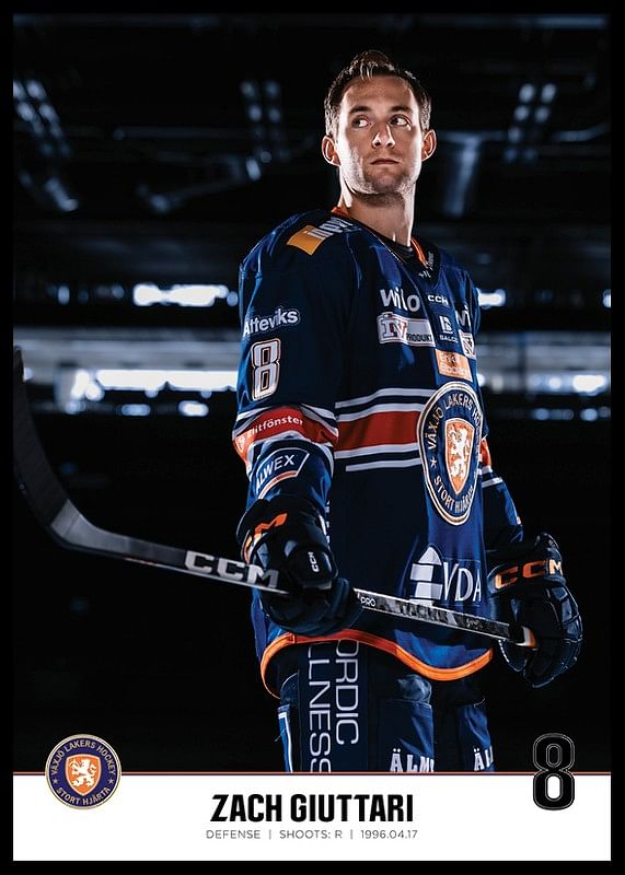 Zach Giuttari #8 Växjö Lakers 2023/2024-12