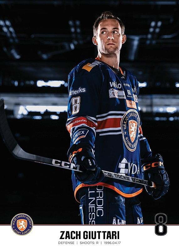 Zach Giuttari #8 Växjö Lakers 2023/2024-12