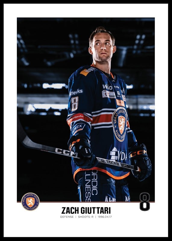 Zach Giuttari #8 Växjö Lakers 2023/2024-12