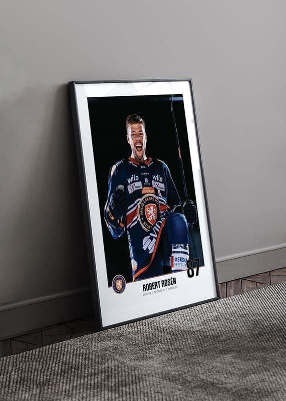 Poster Robert Rosén #87 Växjö Lakers 2023/2024 crossfade