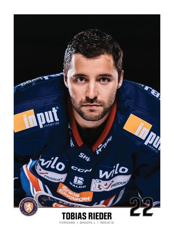 Poster Tobias Rieder #22 Växjö Lakers 2023/2024