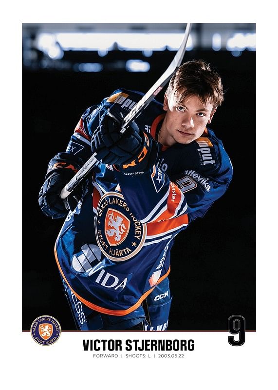 Poster Victor Stjernborg #9 Växjö Lakers 2023/2024