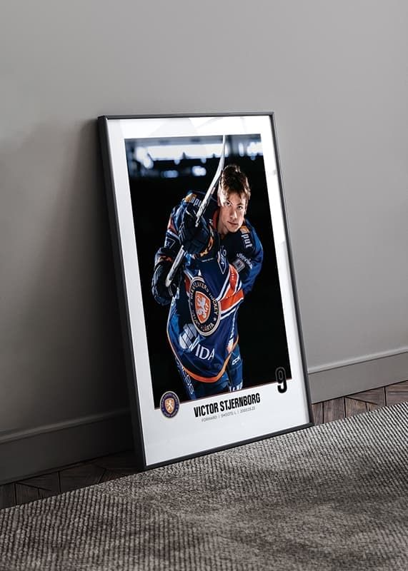 Poster Victor Stjernborg #9 Växjö Lakers 2023/2024 crossfade