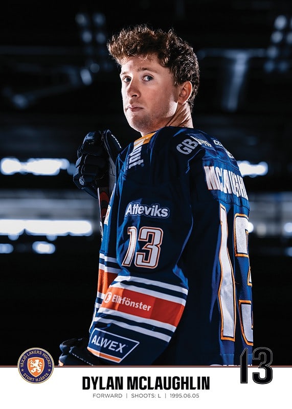 Dylan Mclaughlin #13 Växjö Lakers 2023/2024-12