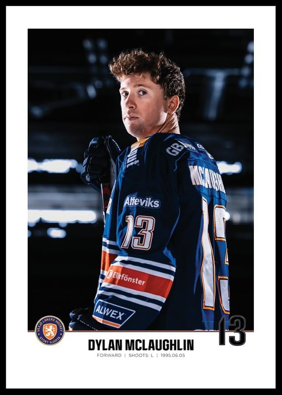 Dylan Mclaughlin #13 Växjö Lakers 2023/2024-12