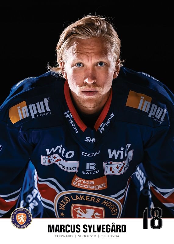 Marcus Sylvegård #18 Växjö Lakers 2023/2024-12