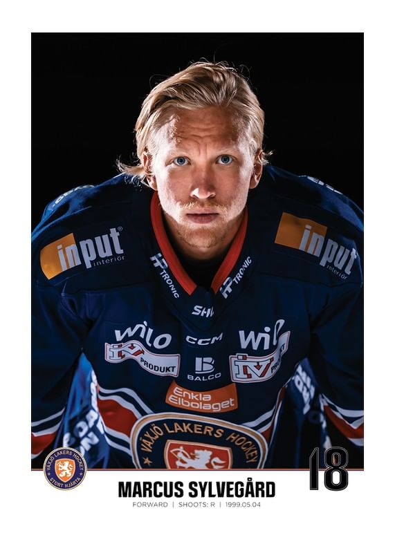Marcus Sylvegård #18 Växjö Lakers 2023/2024-12