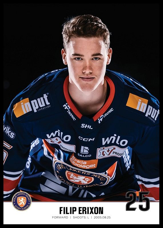 Filip Erixon #25 Växjö Lakers 2023/2024-12