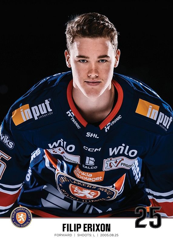 Filip Erixon #25 Växjö Lakers 2023/2024-12