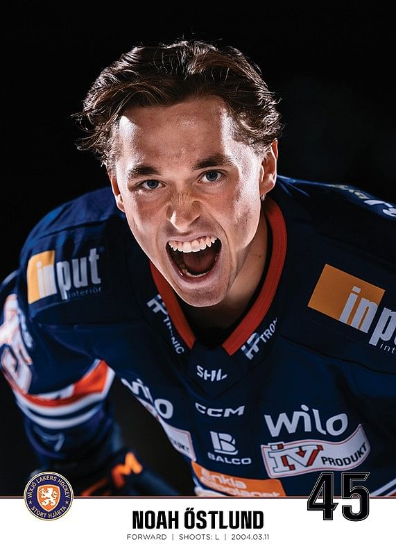 Noah Östlund #45 Växjö Lakers 2023/2024-12